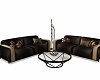 LL~YELLOW&BROWN SOFA