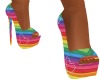 Rainbow Heart Heels