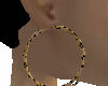 Leapord Hoop earrings