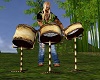 Three Pc Drum Set