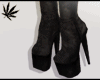Black suede boots|RL