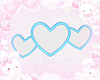 ♡ blue heart mirror!