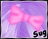 {S} Pink Hair Bow