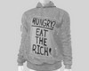 Grey Pin Hoodie