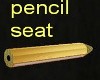 gold pencil seat