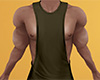 Green Gray Muscle Tank Top (M)