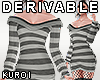 [K] goth striped top