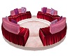 PinkSilk Round Couch