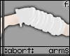 :a: White PVC Armwarmers