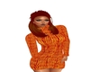 sweater dress orange