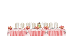 pink rose head table