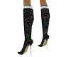 black boots with diamond