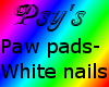 Psy- big paws whitenails