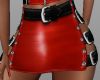 Belt red Blk mini skirt