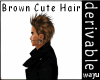ฺ[wayu]Brown Cute Hair