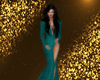 Teal Glitter Gown