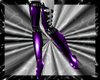 purple fetish boots