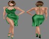 !R! Silk Green Dress Bun