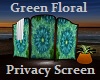 Green Floral Screen