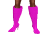 Pink Knee boots