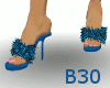 Blue Boudoir heels