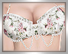 *D Floral Bra and Chains