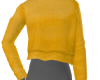 Fall cropped top mustard
