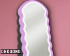 Purple Wavy Mirror