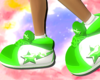green bape slippers