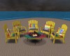 PRIDE CHAIRS/ FIREPIT