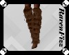Brown Stiletto Fur Boots