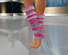 D Pink/Gray Hot Socks