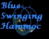 Blue Swinging hammoc
