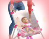 babygirl in stroller