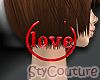 Love Earrings (red)