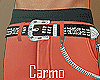 Orange Cargos Skinny
