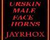 URSKIN FACE HORNS M