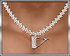 B* Letter Necklace - V
