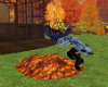 Animated leaf pile jump