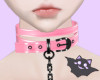 ☽ Collar & Leash Pink