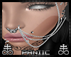 ♛ Nose Chain Silver