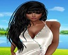 Long Shiny Black w Bangs