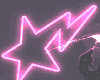 pink star neon sign