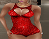 red glitter romper