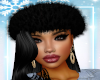 Alba Black Fur Headband