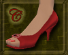 Scarlet Pumps w/Polish