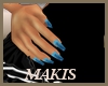 *MP* NAILS BLUE BLACK