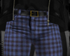 ⓛ checkered trousers