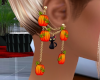 Pumpkin Chain Earrings