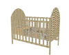 Wicker Baby Crib
